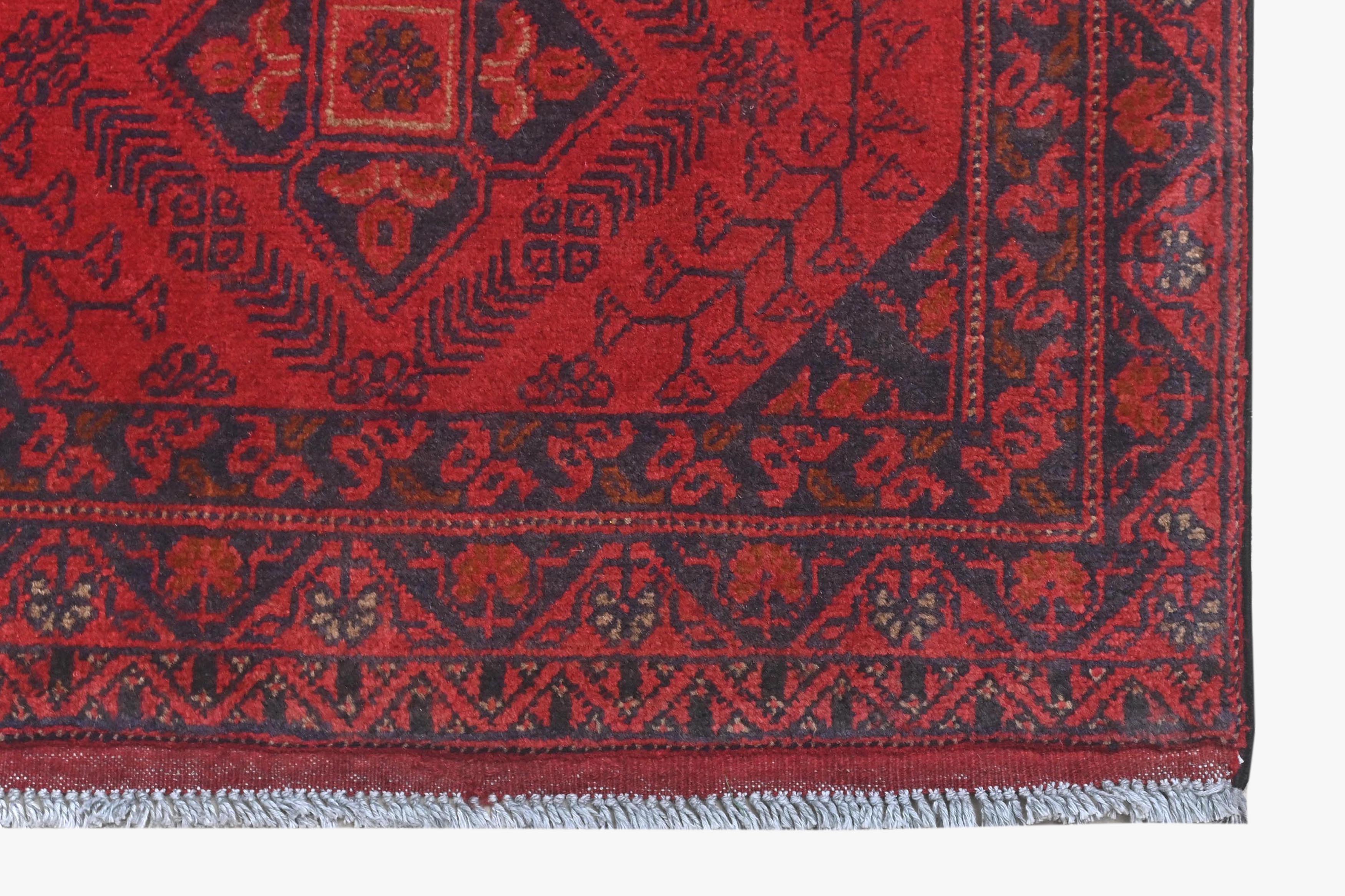 Khal Mohammadi Red Rug PC 57757 - 2.89m X 0.81m