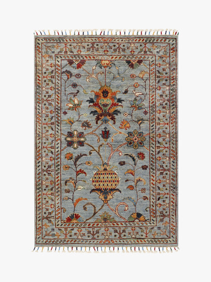 Sultani Grey Rug PC 57328 - 1.22m X 0.83m