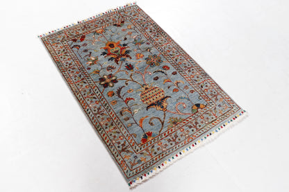 Sultani Grey Rug PC 57328 - 1.22m X 0.83m