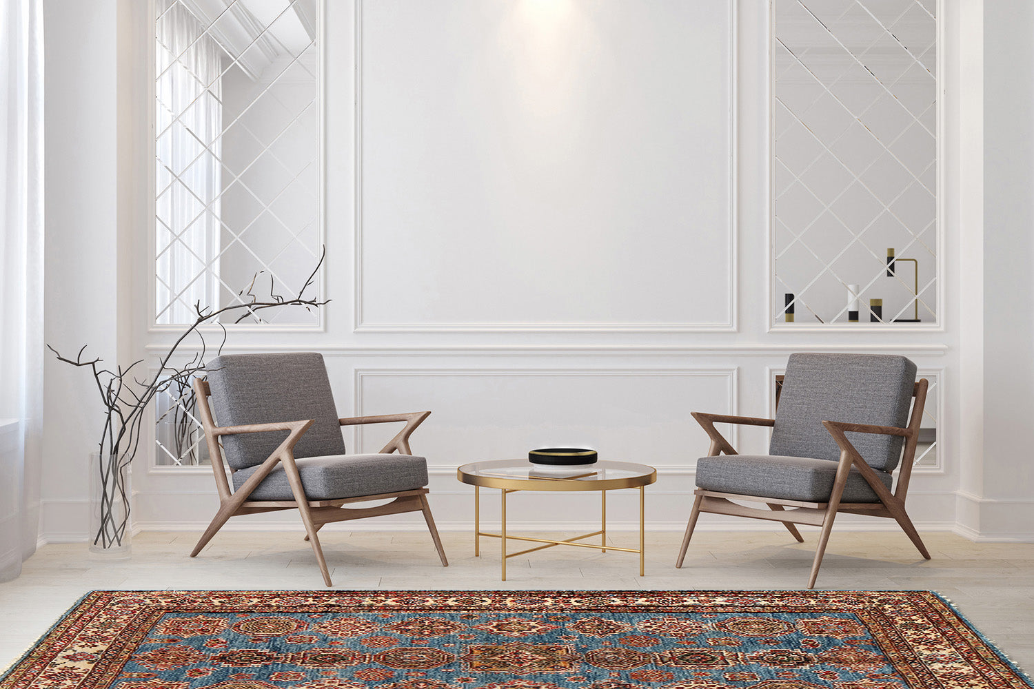 Supreme Kazak Blue Rug PC 54255 - 1.79m X 1.15m