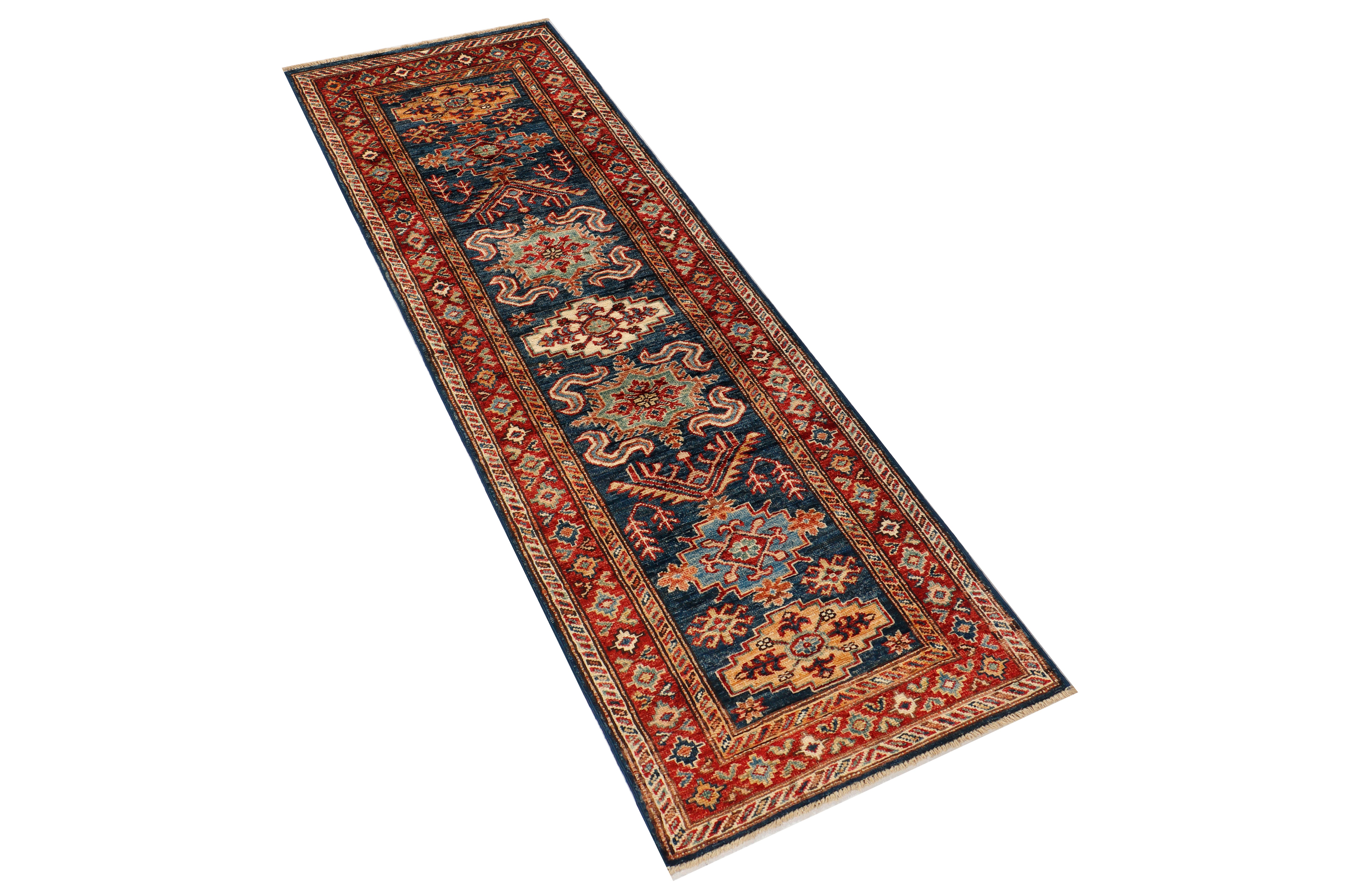 Supreme Kazak Blue Rug PC 57352 - 1.89m X 0.61m