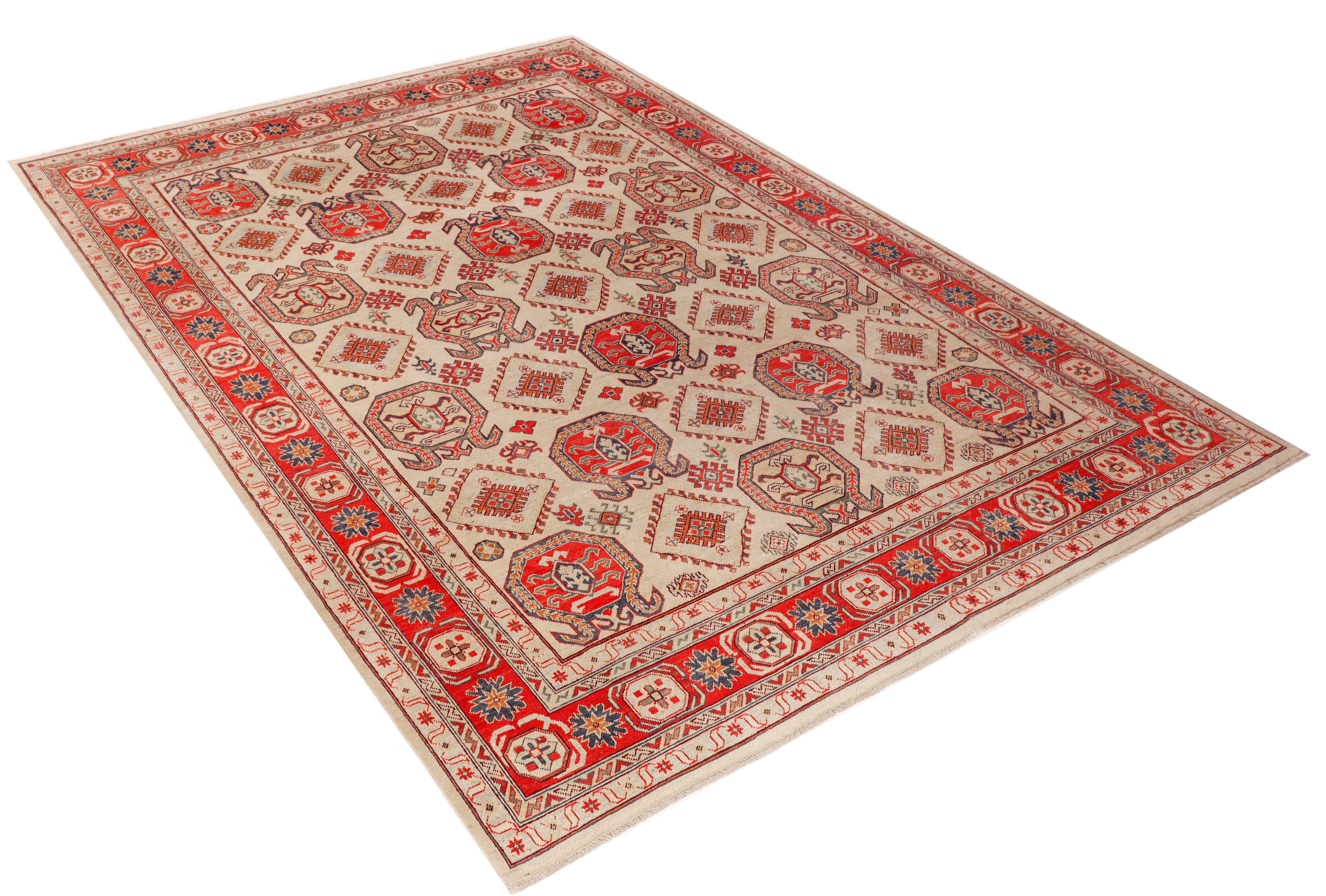 Kazak Ivory Rug PC 57365 - 3.64m X 2.67m