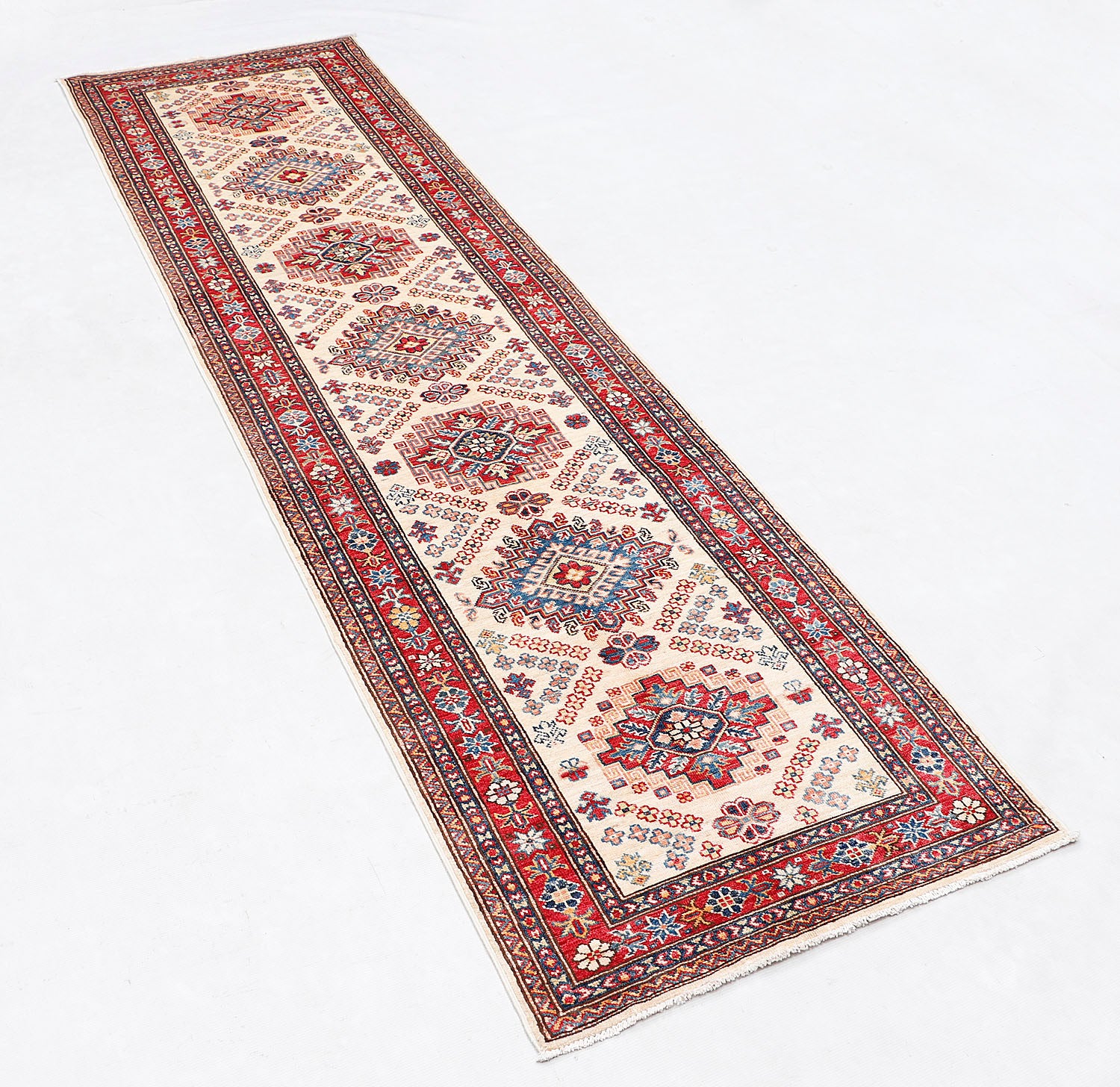 Supreme Kazak Ivory Rug PC 57722 - 2.98m X 0.80m