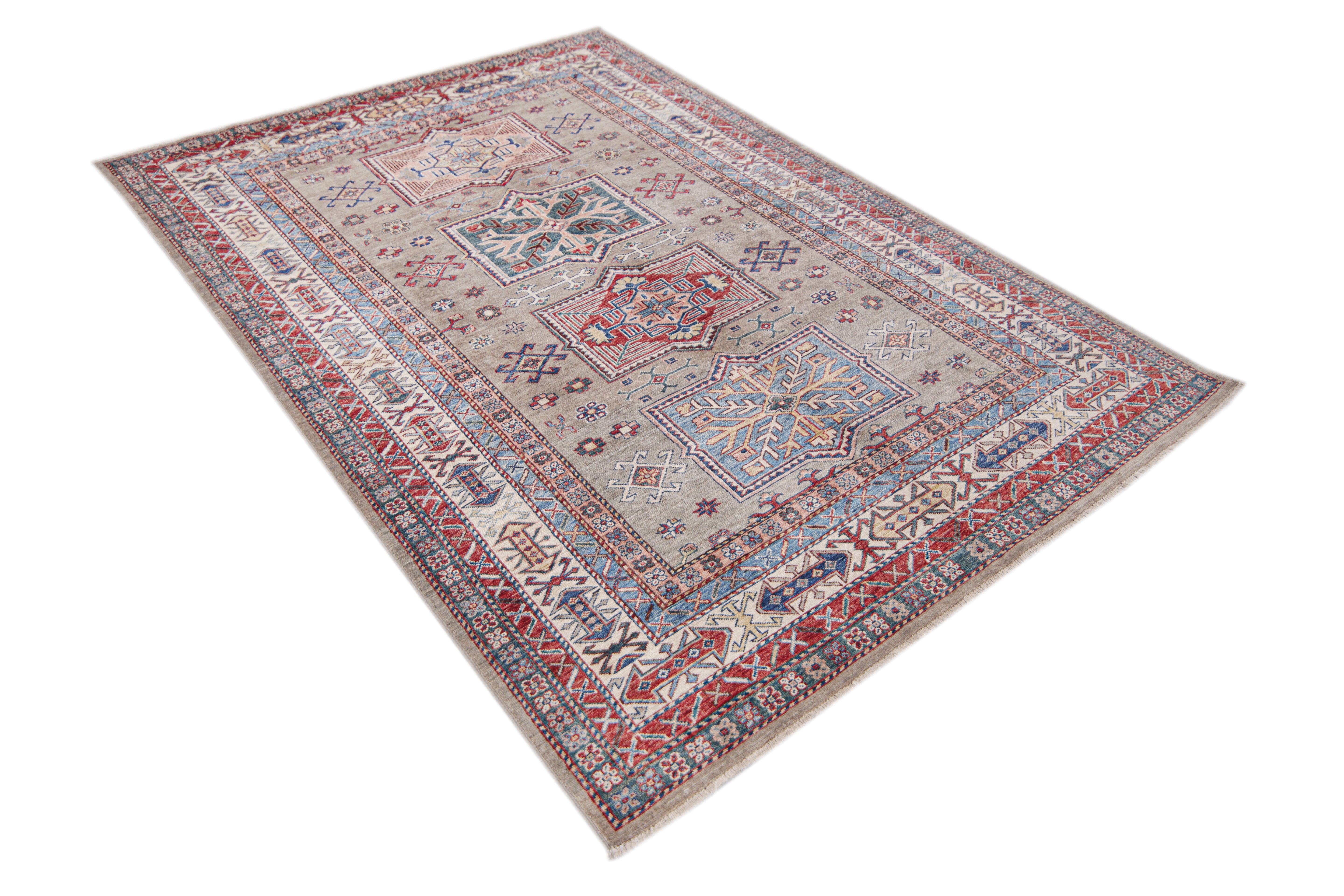 Supreme Kazak Grey Rug PC 57502 - 2.39m X 1.67m