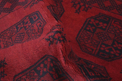 Red Afghan Red Rug PC 57764 - 1.77m X 1.28m