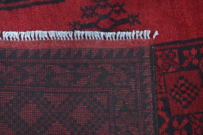 Red Afghan Red Rug PC 57764 - 1.77m X 1.28m