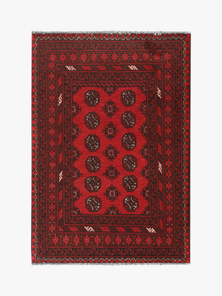 Red Afghan PC 50685 - 1.47 X 0.98