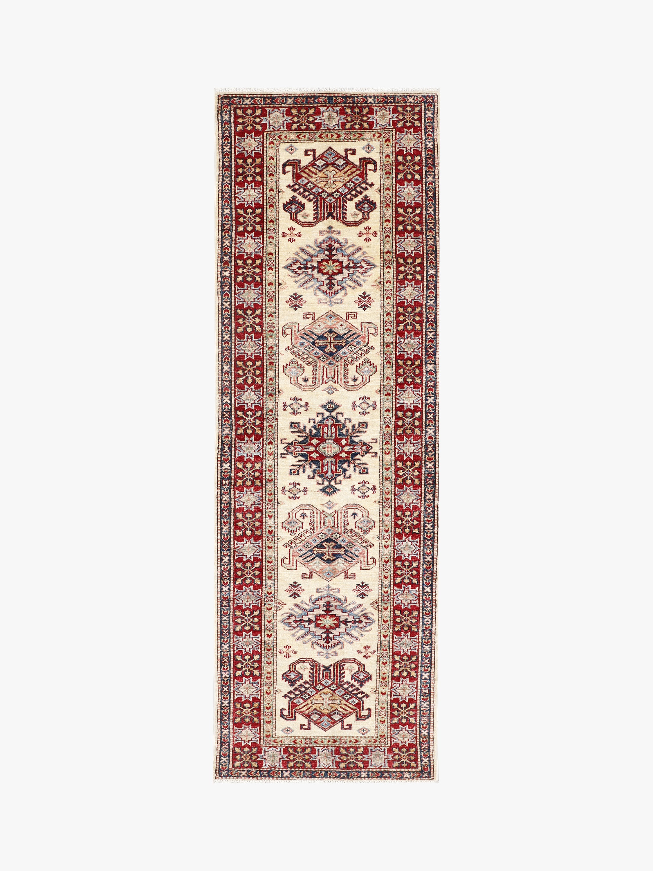 Supreme Kazak Ivory Rug PC 57724 - 2.43m X 0.78m