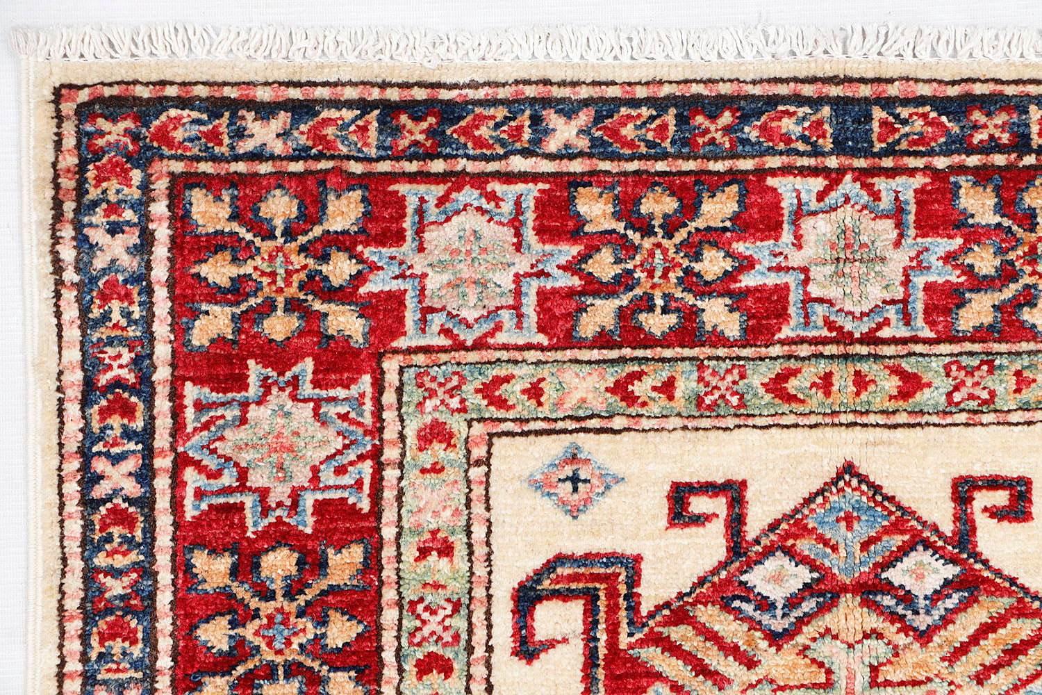 Supreme Kazak Ivory Rug PC 57724 - 2.43m X 0.78m