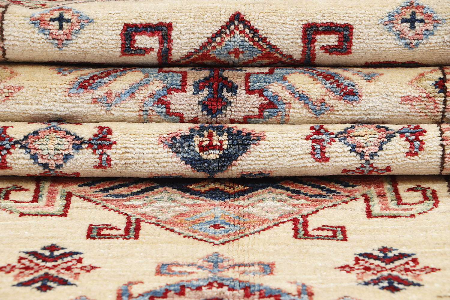 Supreme Kazak Ivory Rug PC 57724 - 2.43m X 0.78m