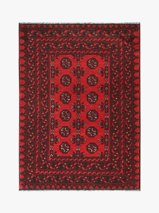 Red Afghan PC 50684 - 1.49 X 0.96