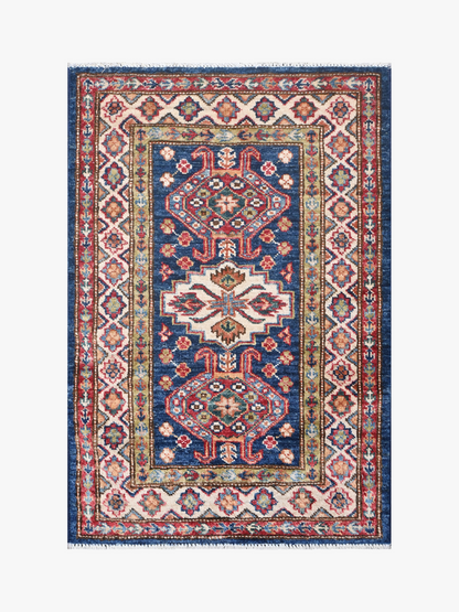 Supreme Kazak Blue Rug PC 54870 - 0.91m X 0.61m