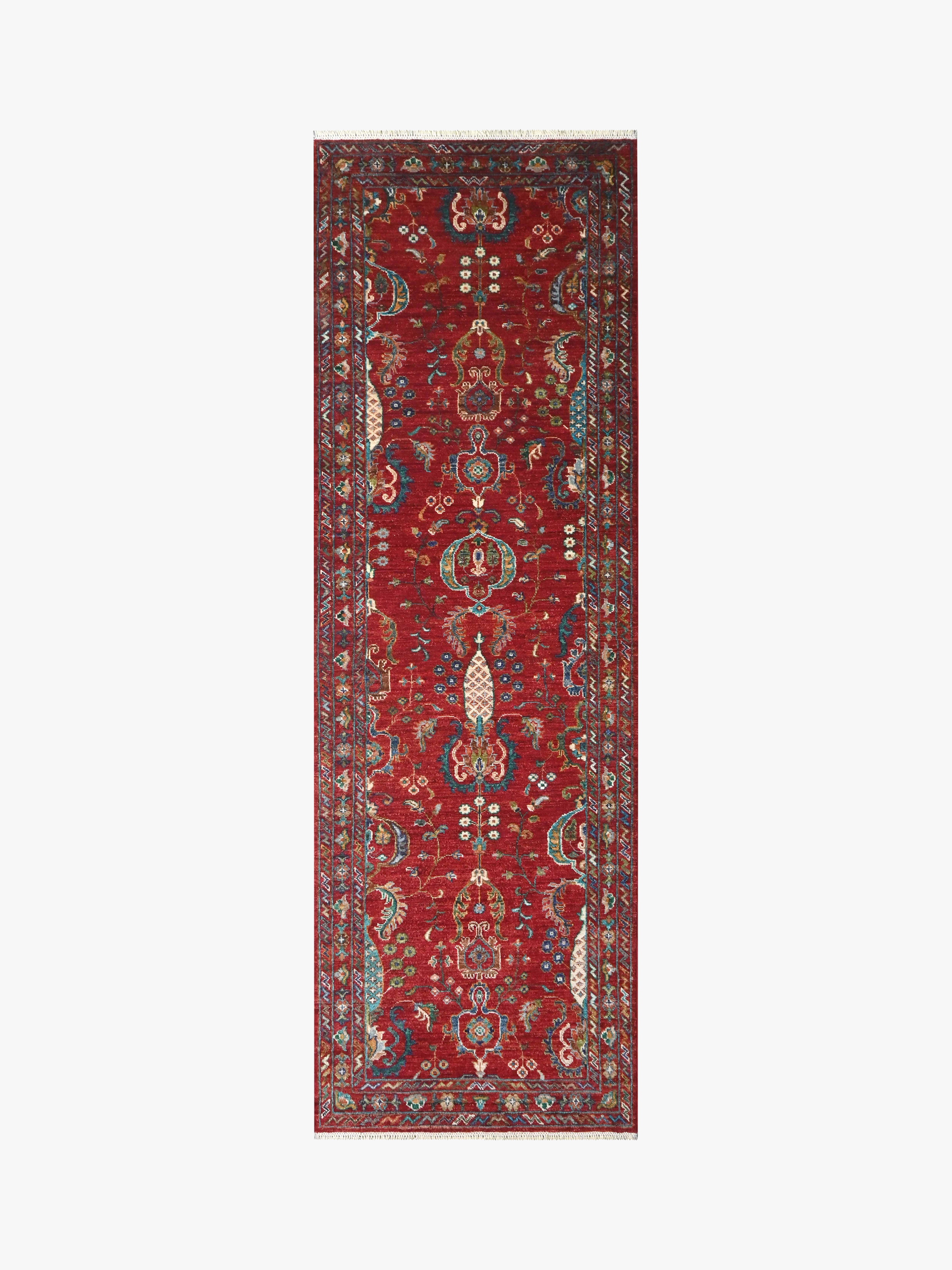 Sultani Red Rug PC 54953 - 2.53m X 0.83m