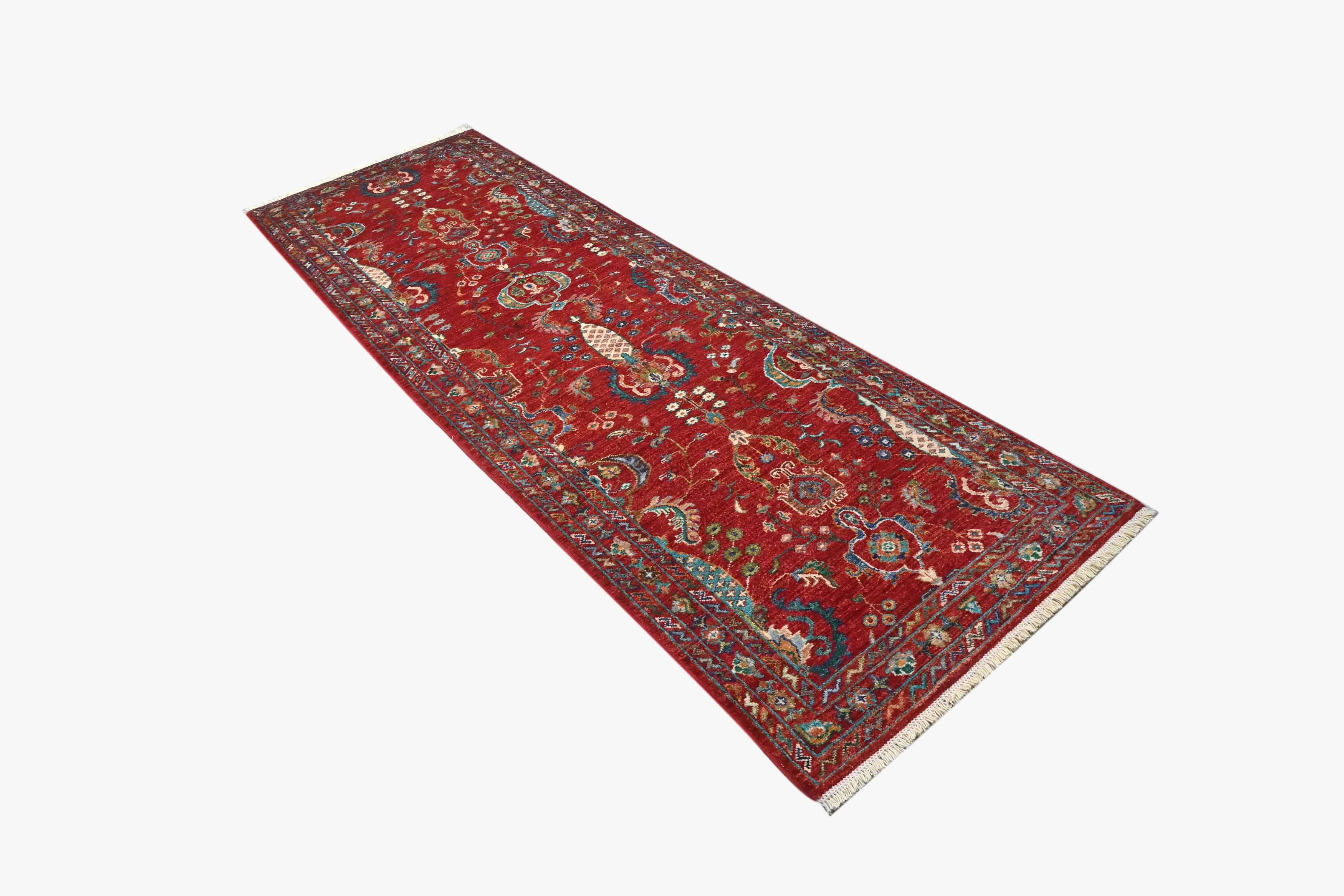 Sultani Red Rug PC 54953 - 2.53m X 0.83m