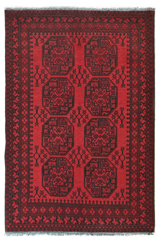 Red Afghan PC 50679 - 1.89 X 1.23