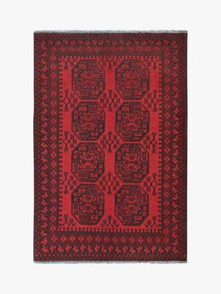 Red Afghan PC 50679 - 1.89 X 1.23