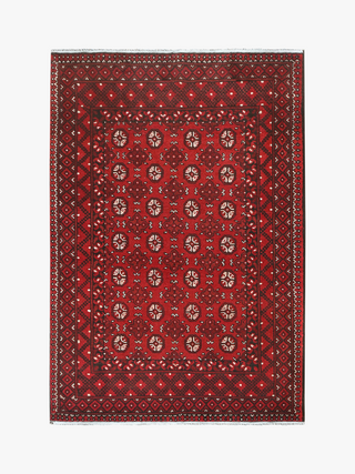 Red Afghan PC 50676 - 1.88 X 1.21