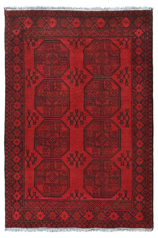 Red Afghan PC 50674 - 1.90 X 1.21