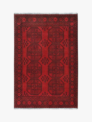 Red Afghan PC 50674 - 1.90 X 1.21