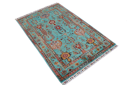Sultani Green Rug PC 54267 - 1.54m X 1.01m