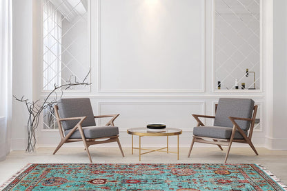 Sultani Green Rug PC 54267 - 1.54m X 1.01m