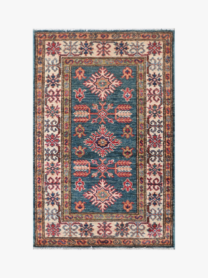 Supreme Kazak Green Rug PC 54877 - 0.96m X 0.63m