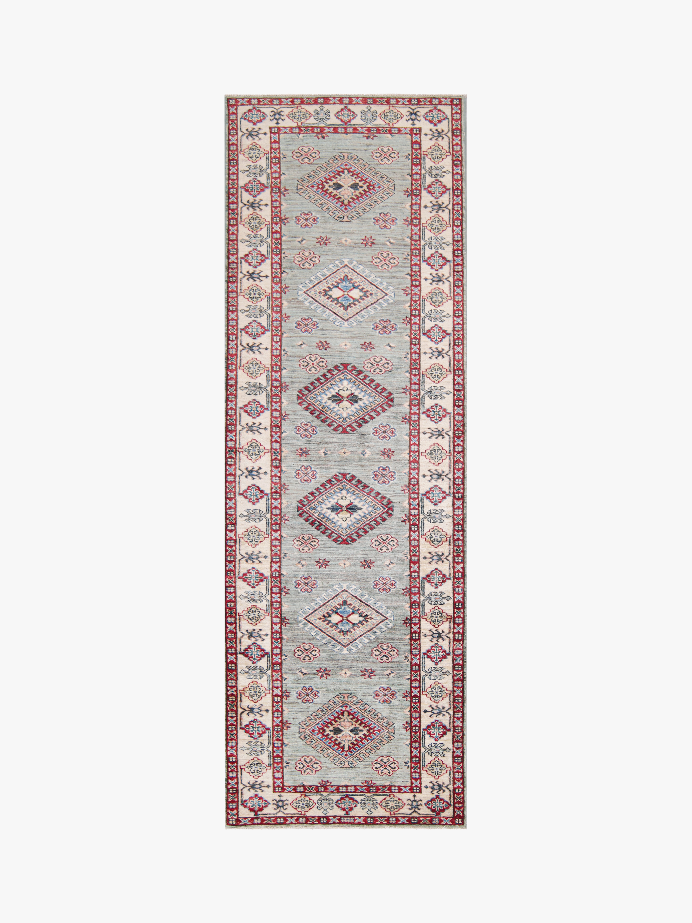 Supreme Kazak Green Rug PC 57512 - 2.48m X 0.80m