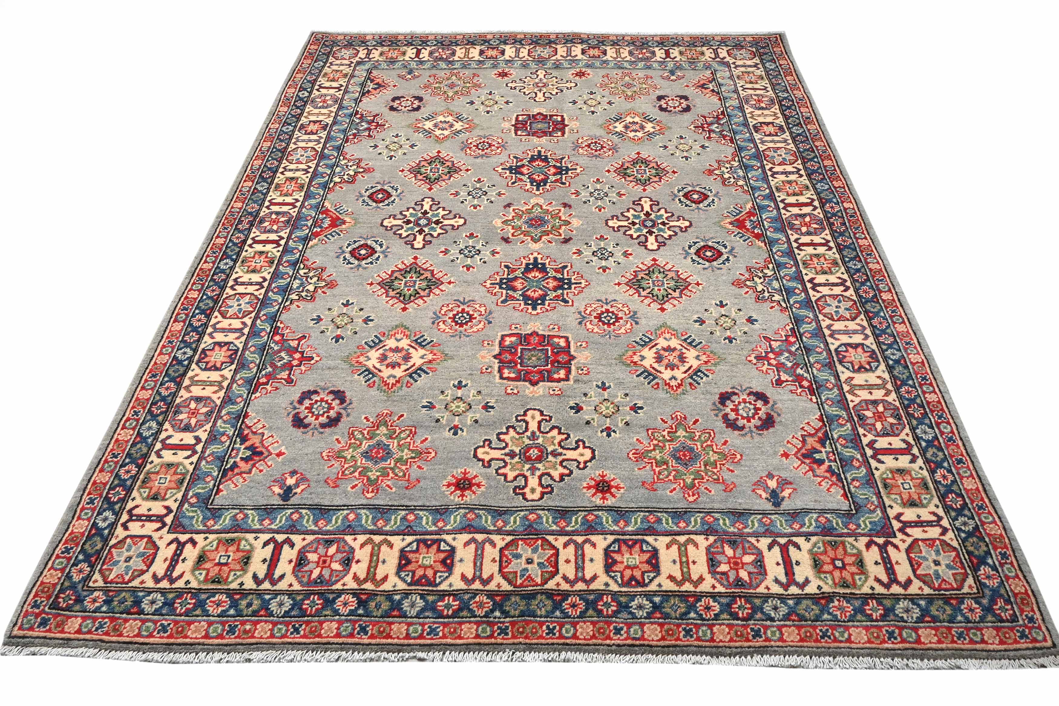 Kazak Grey Rug PC 54961 - 2.42m X 1.70m