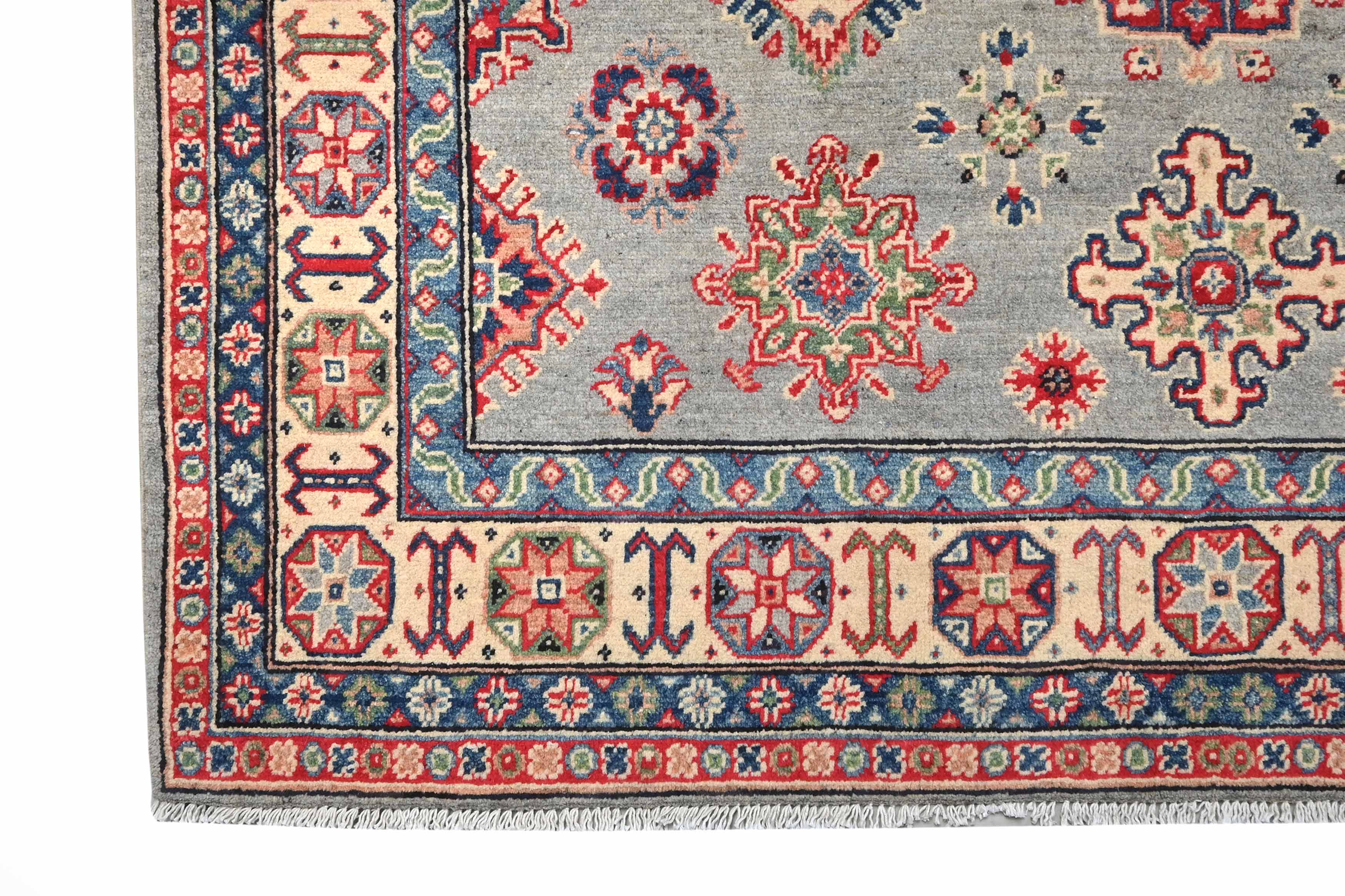 Kazak Grey Rug PC 54961 - 2.42m X 1.70m