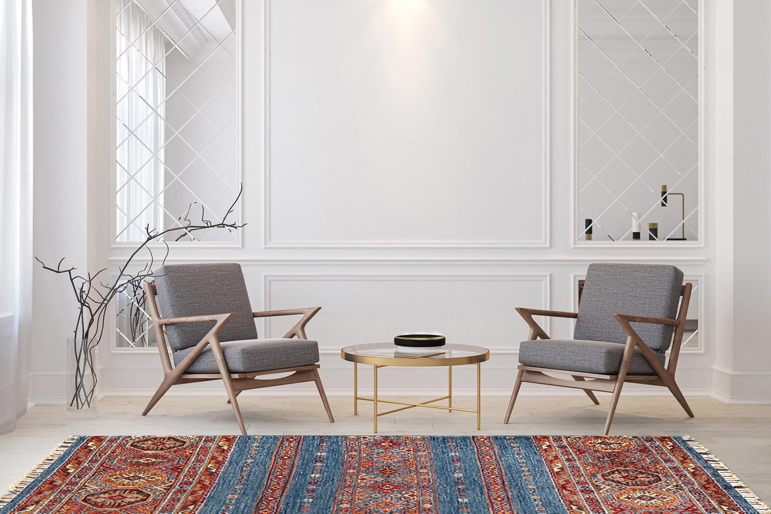 Khurjeen Multi Rug PC 54270 - 1.47m X 1.07m