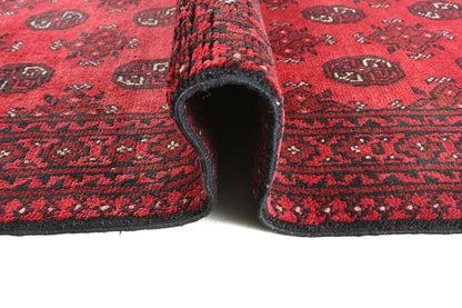 Red Afghan Rug PC 50700 - 2.47m X 0.78m