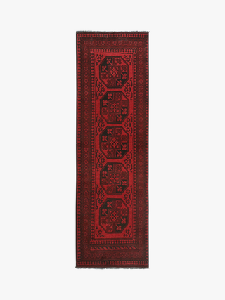 Red Afghan PC 50697 - 2.41 X 0.73