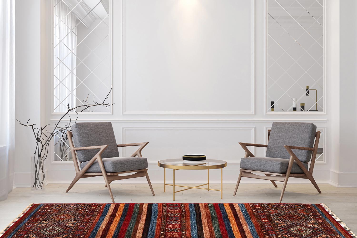 Khurjeen Multi Rug PC 54271 - 1.56m X 1.00m