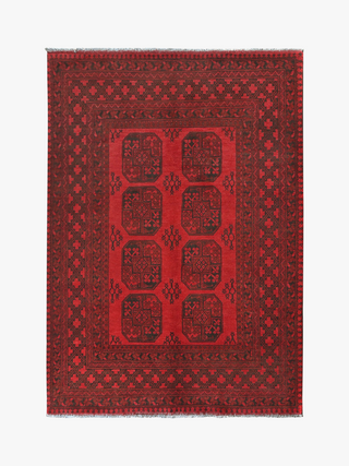 Red Afghan PC 50656 - 2.44 X 1.63
