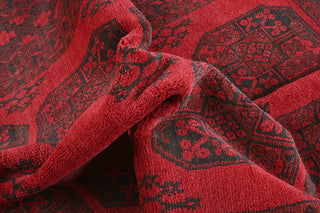 Red Afghan PC 50656 - 2.44 X 1.63