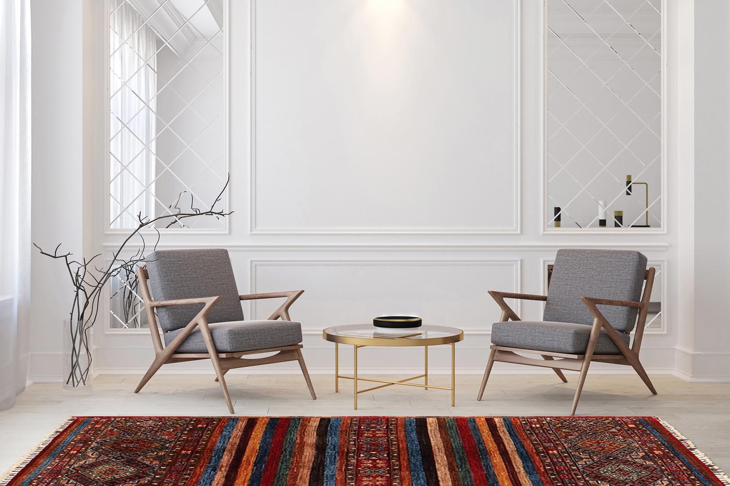Khurjeen Multi Rug PC 54272 - 1.56m X 1.00m