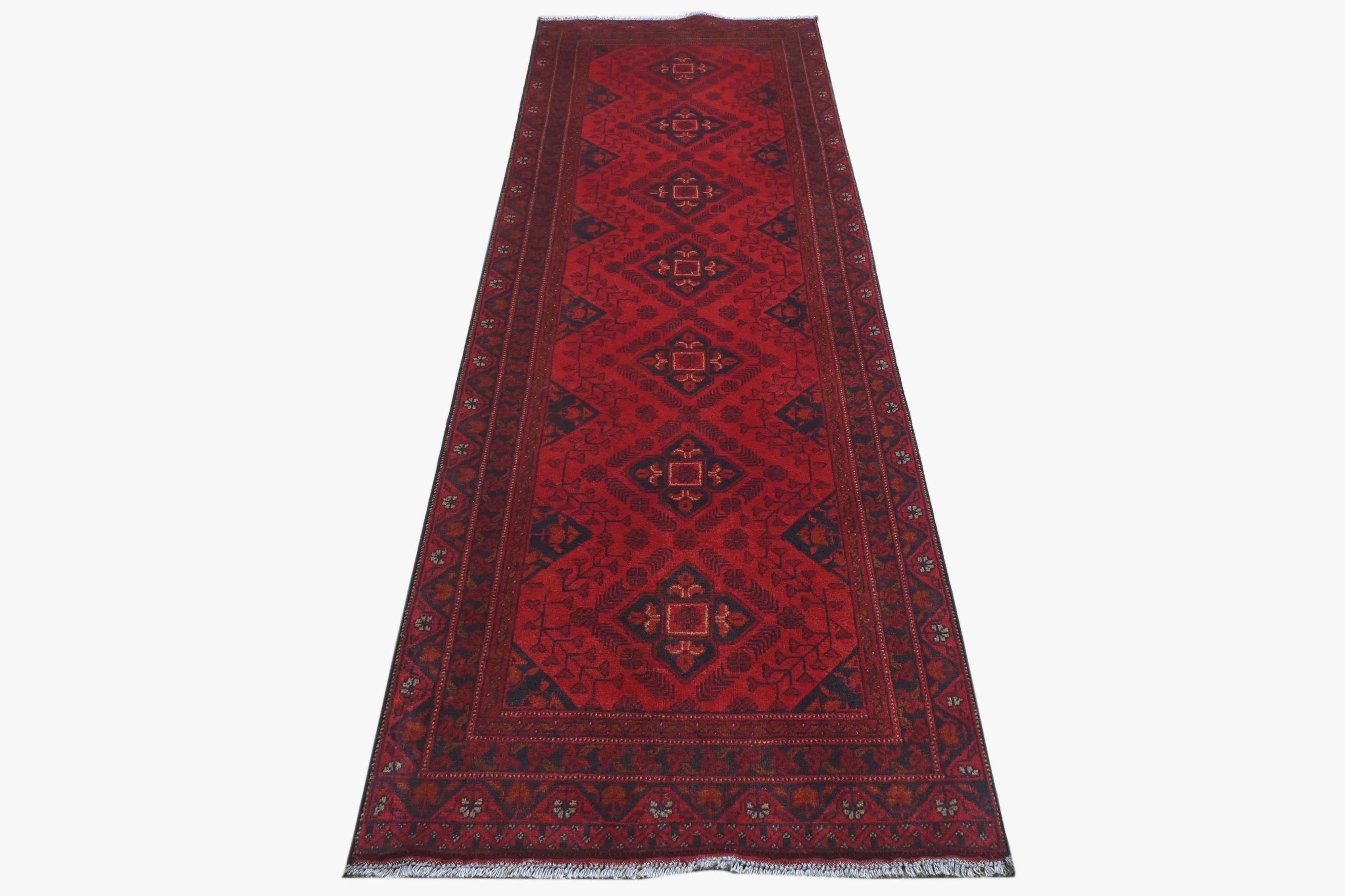 Khal Mohammadi Red Rug PC 57751 - 2.87m X 0.80m