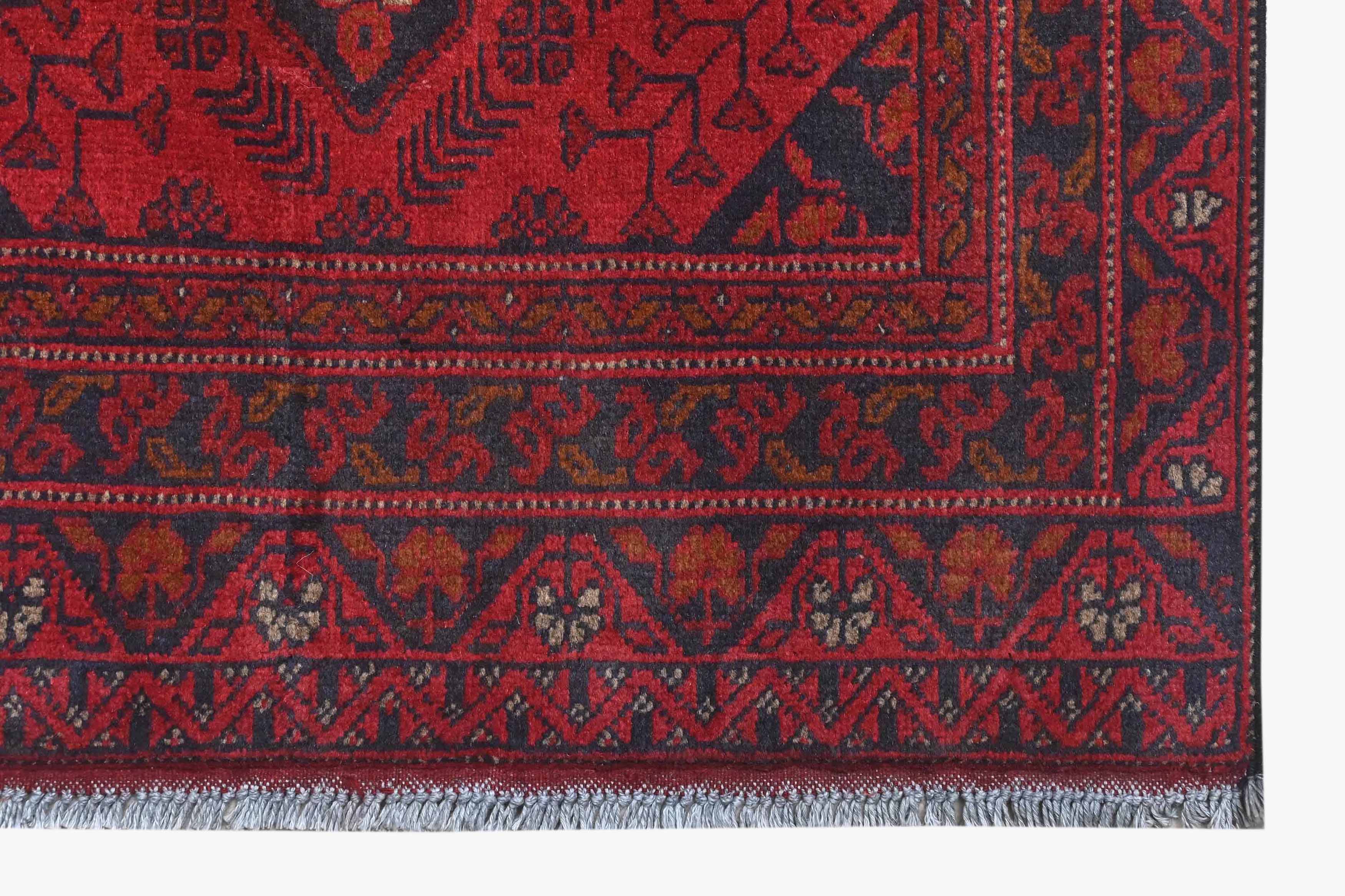 Khal Mohammadi Red Rug PC 57751 - 2.87m X 0.80m