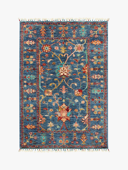 Sultani Blue Rug PC 52446 - 1.27m X 0.84m