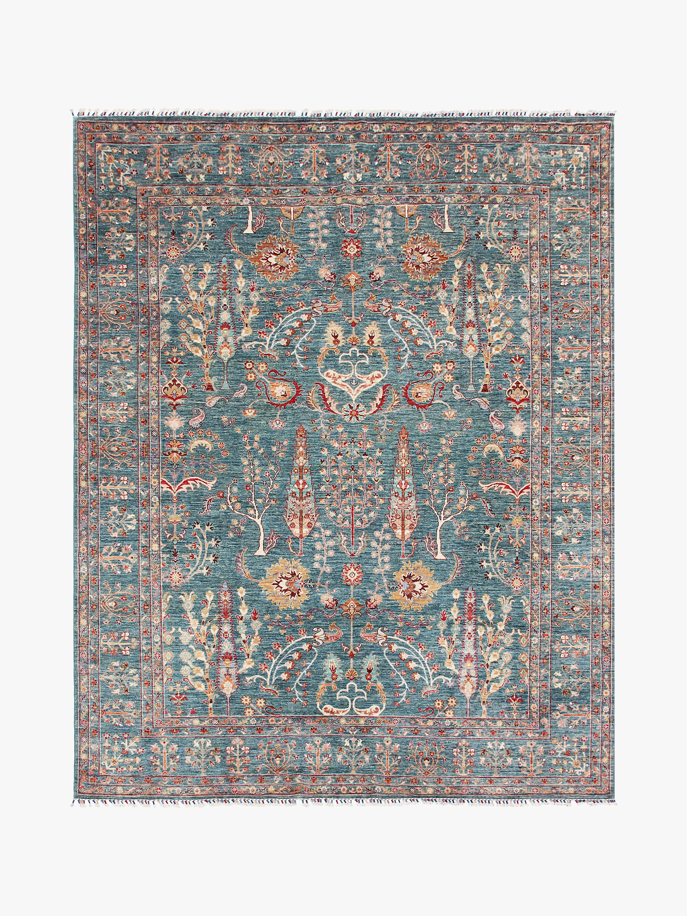 Pictorial Green Rug PC 52554 - 3.10m X 2.42m