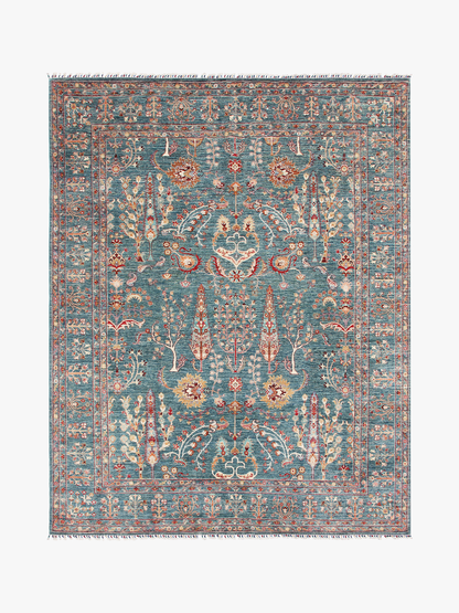 Pictorial Green Rug PC 52554 - 3.10m X 2.42m