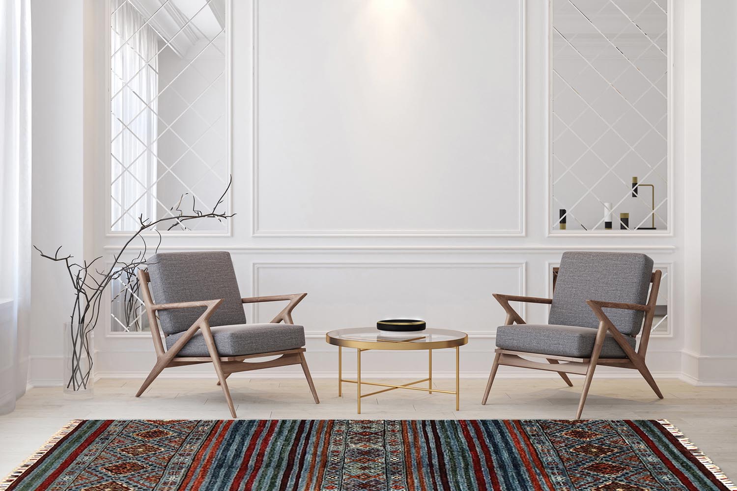 Khurjeen Multi Rug PC 54274 - 1.49m X 1.07m