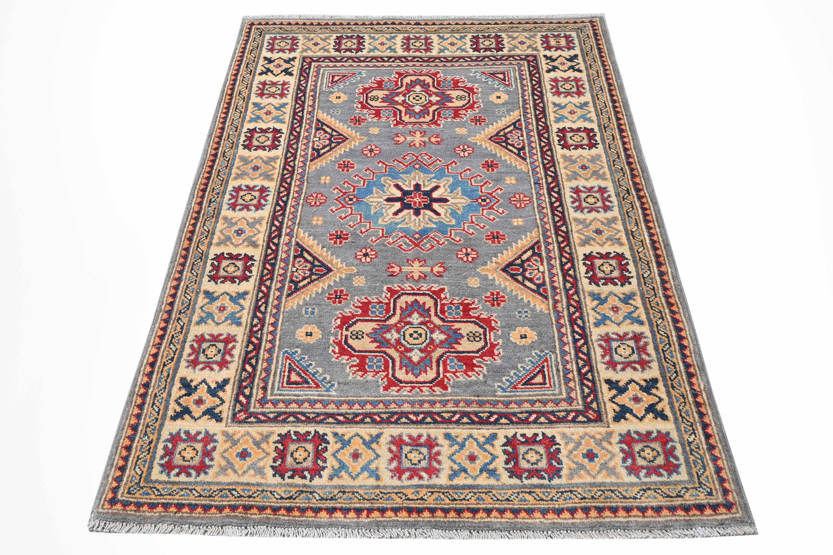 Kazak Grey Rug PC 54968 - 1.50m X 0.99m