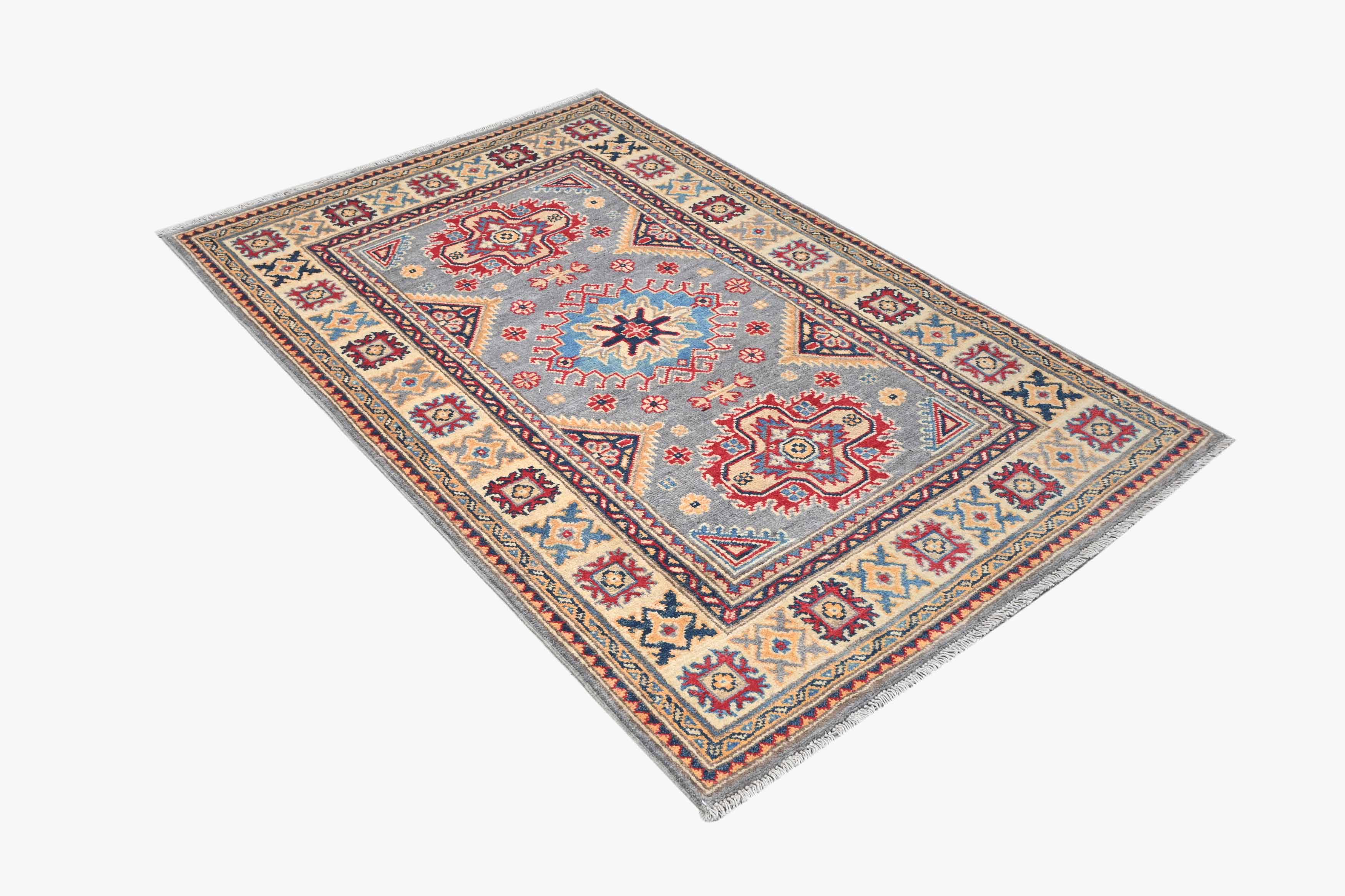 Kazak Grey Rug PC 54968 - 1.50m X 0.99m