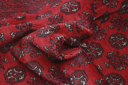 Red Afghan Red Rug PC 57761 - 2.37m X 1.61m