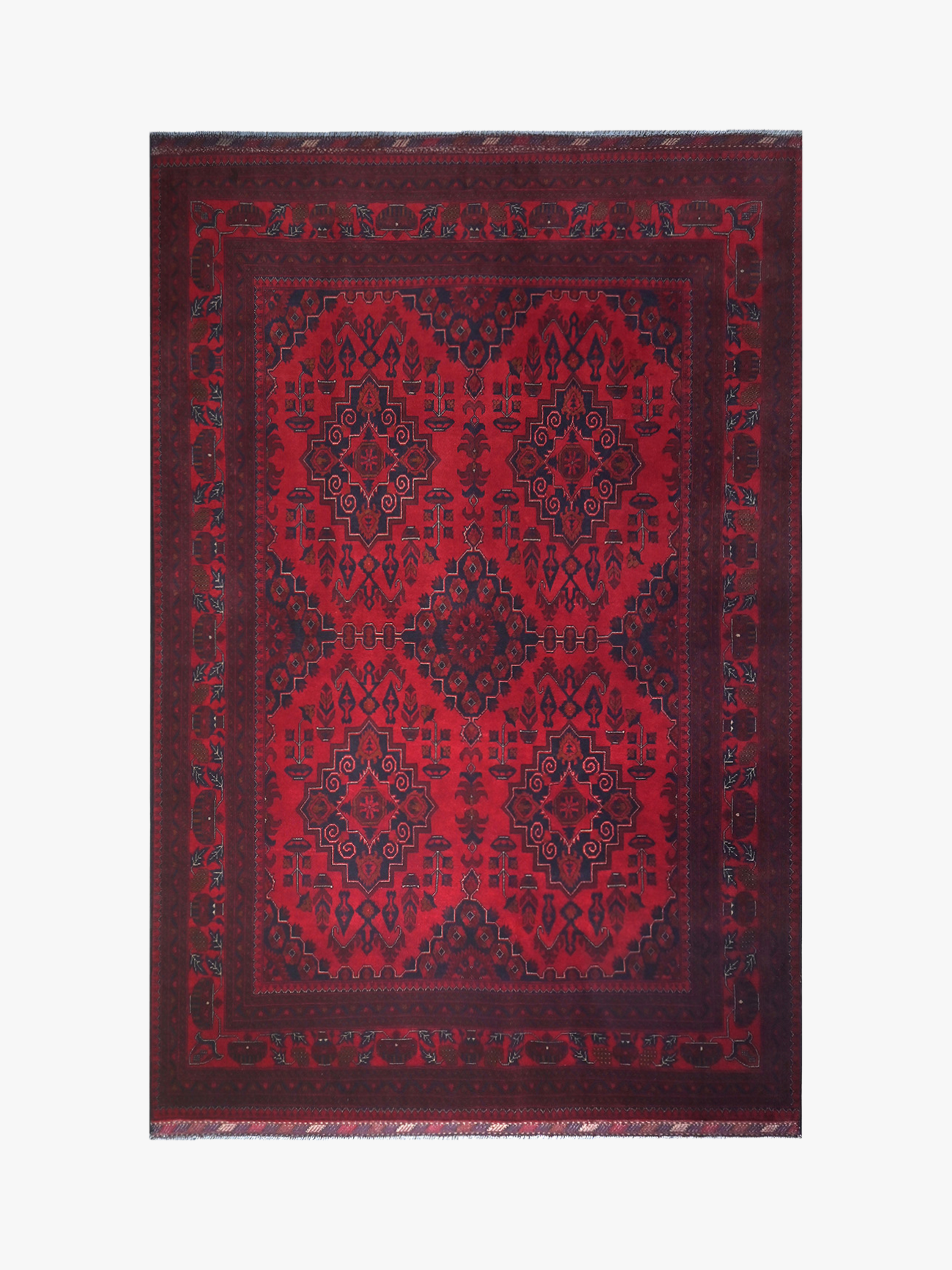 Khal Mohamadi Red Rug PC 57062 - 2.94m X 1.99m