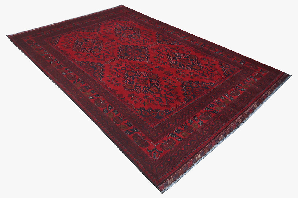 Khal Mohamadi Red Rug PC 57062 - 2.94m X 1.99m