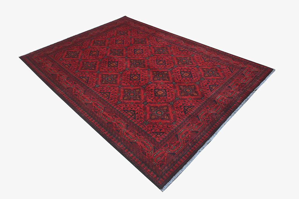 Khal Mohamadi Red Rug PC 57069 - 2.35m X 1.70m