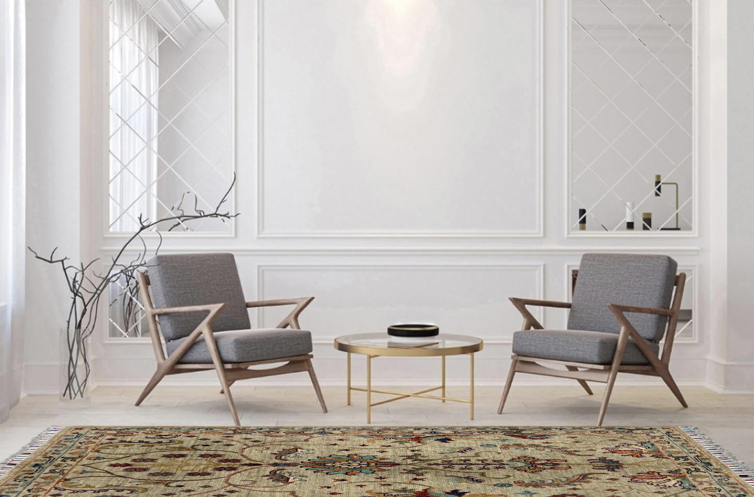 Sultani Grey Rug PC 57415 - 1.26m X 0.81m