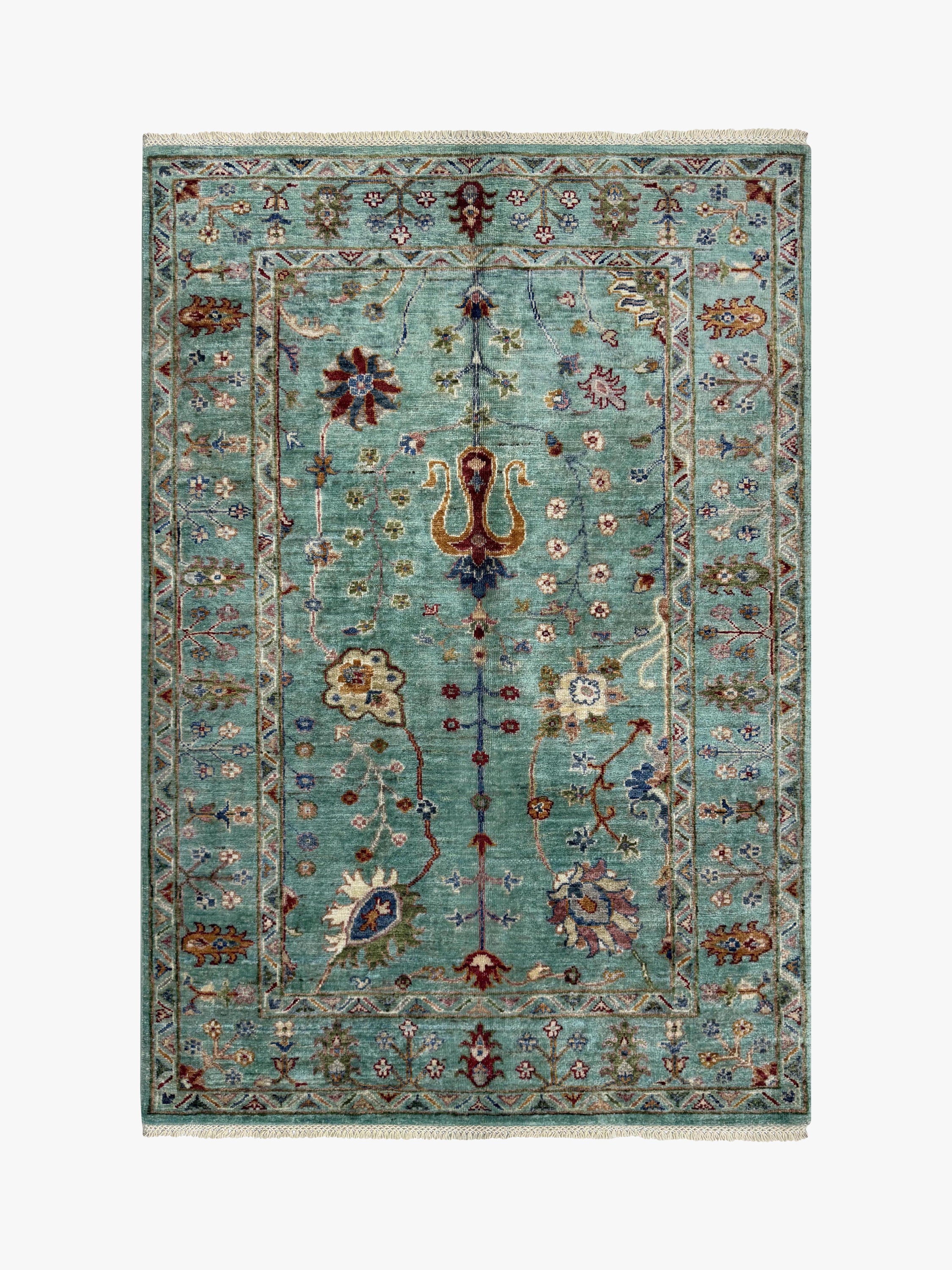 Sultani Green Rug PC 57416 - 1.53m X 1.01m